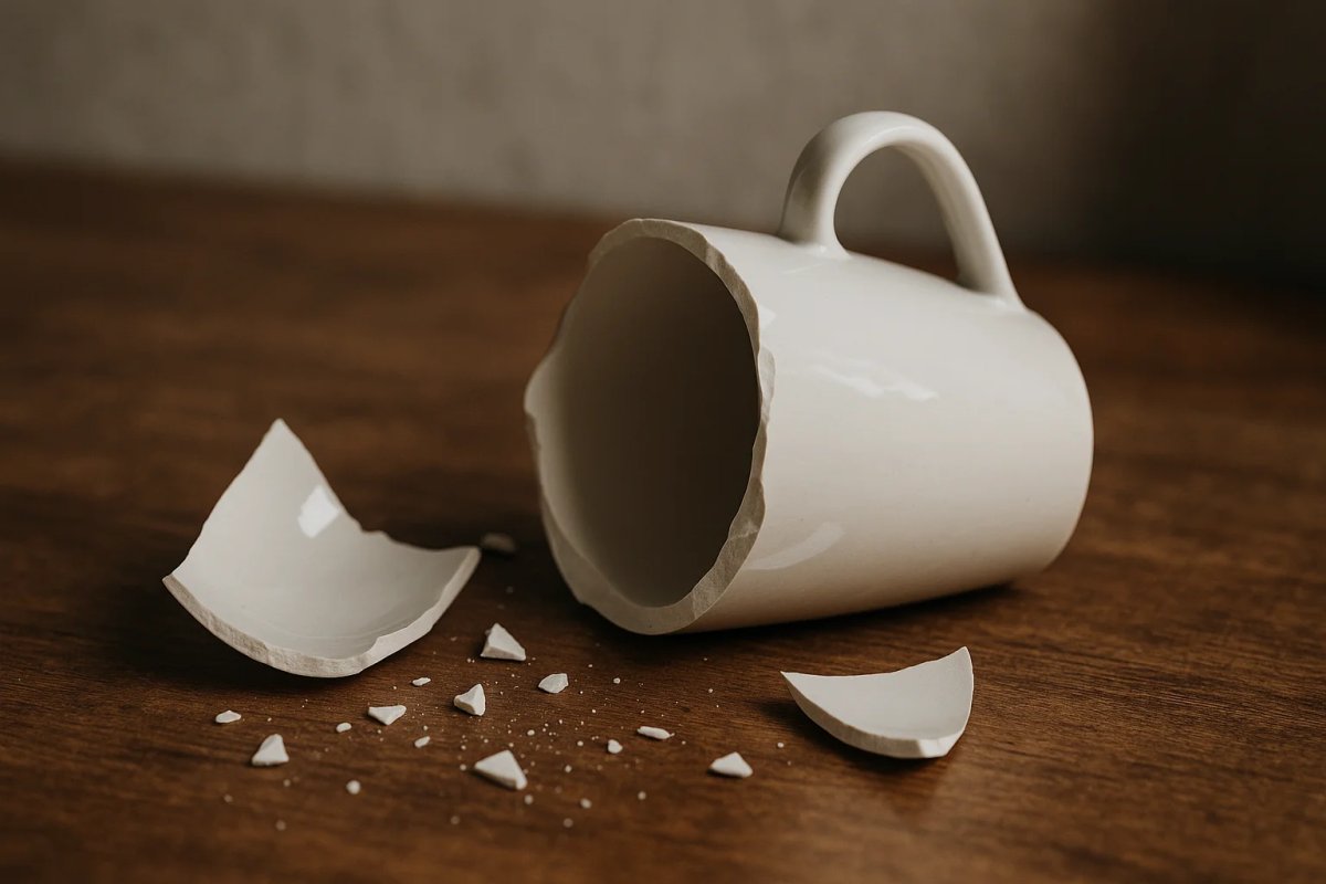 Счупено... за късмет или за зло